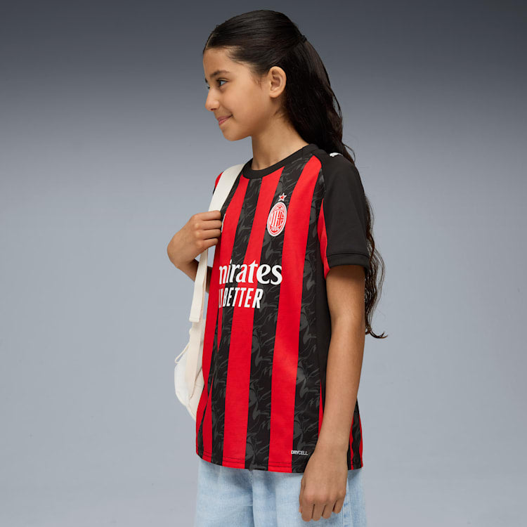 Puma AC Milan '25/'26 Home Replica Big Kids' Soccer Jersey - 779965-01-PUMA by Puma | Available at Niky's Sports