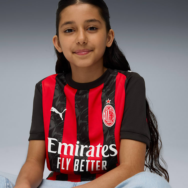 Puma AC Milan '25/'26 Home Replica Big Kids' Soccer Jersey - 779965-01-PUMA by Puma | Available at Niky's Sports