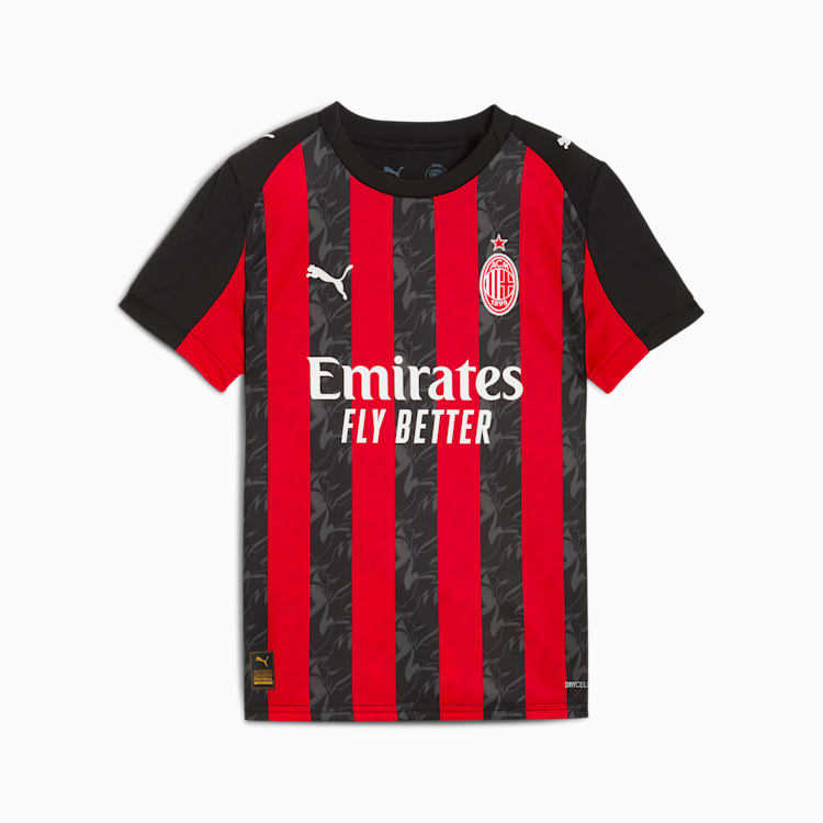 Puma AC Milan '25/'26 Home Replica Big Kids' Soccer Jersey - 779965-01-PUMA by Puma | Available at Niky's Sports
