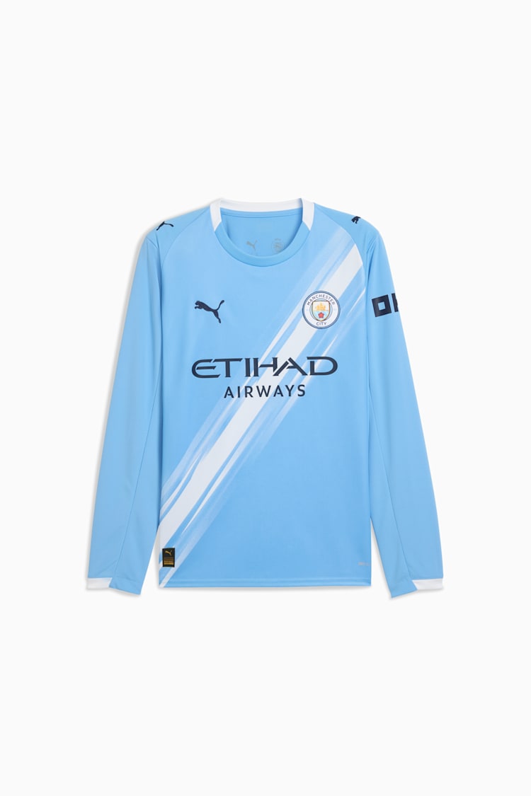 Puma Manchester City Men's Replica Home Long Sleeve Jersey 25/26 - 780339-01-PUMA by Puma | Available at Niky's Sports