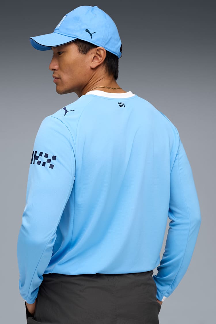 Puma Manchester City Men's Replica Home Long Sleeve Jersey 25/26 - 780339-01-PUMA by Puma | Available at Niky's Sports