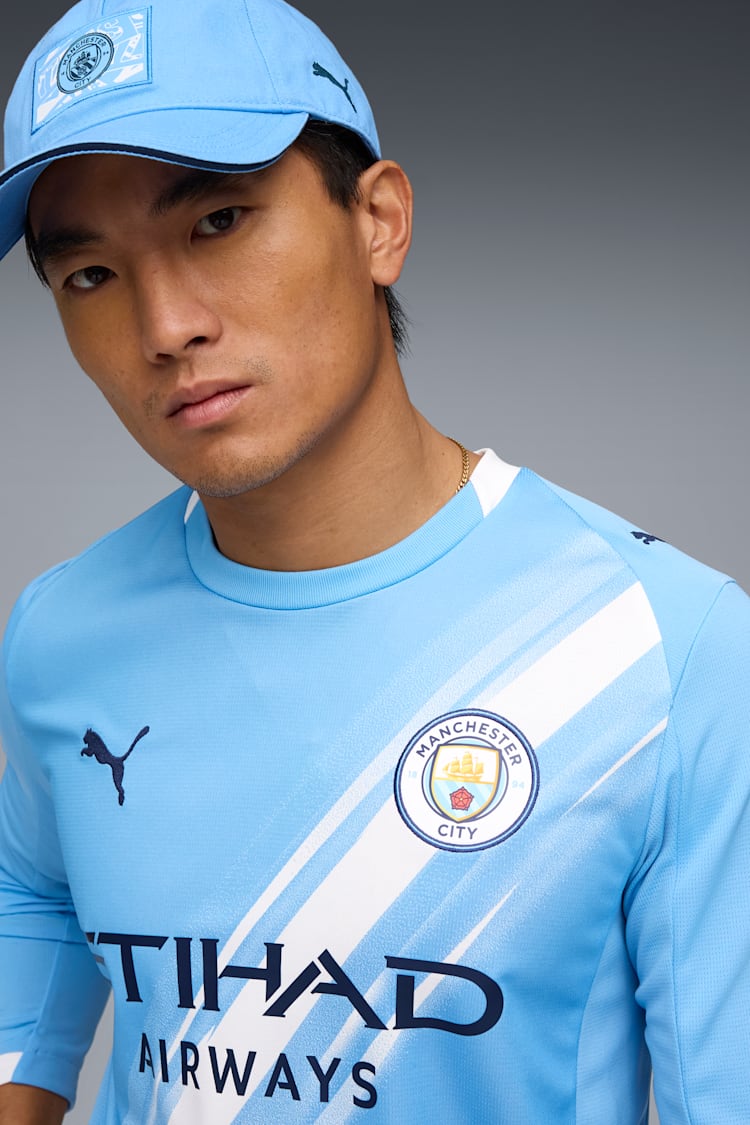 Puma Manchester City Men's Replica Home Long Sleeve Jersey 25/26 - 780339-01-PUMA by Puma | Available at Niky's Sports