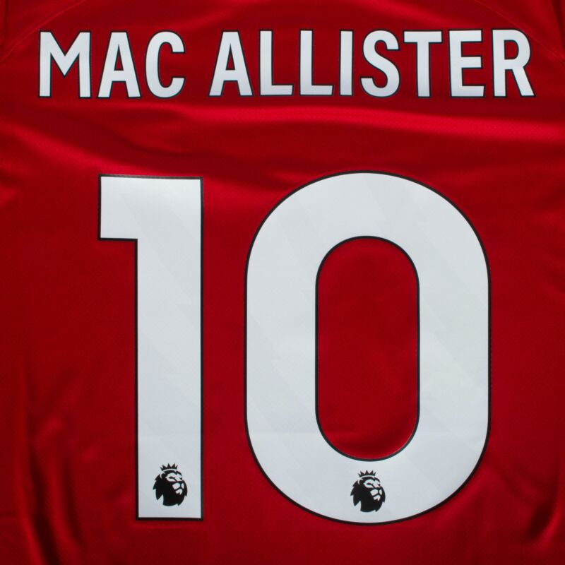 EPL Macallister 23/24 White OFFICIAL NAME AND NUMBER SET - EPL23-MACALLISTER-W-AUTHENTIC by Authentic | Available at Niky's Sports