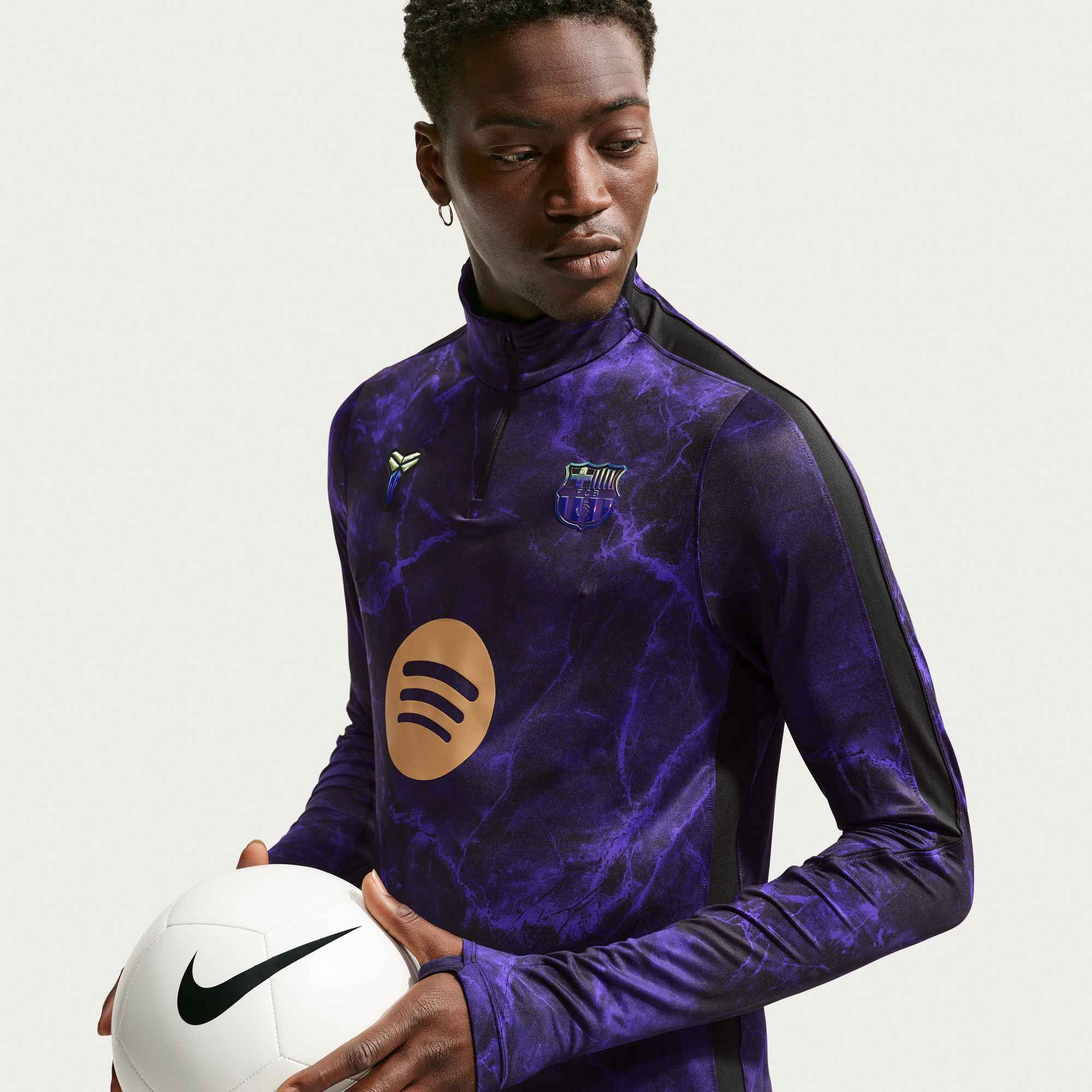 Nike FC Barcelona Strike Away Men's Kobe Dri-FIT Soccer Knit Pre-Match Drill Top - IQ1300-505-NIKE by Nike | Available at Niky's Sports