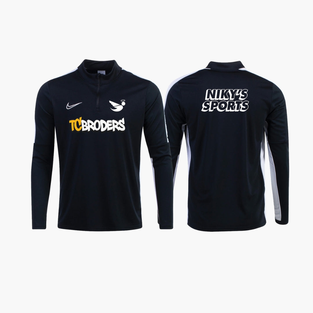 Nike TCB 1/4 Zip Training Top Black -  by Nike | Available at Niky's Sports
