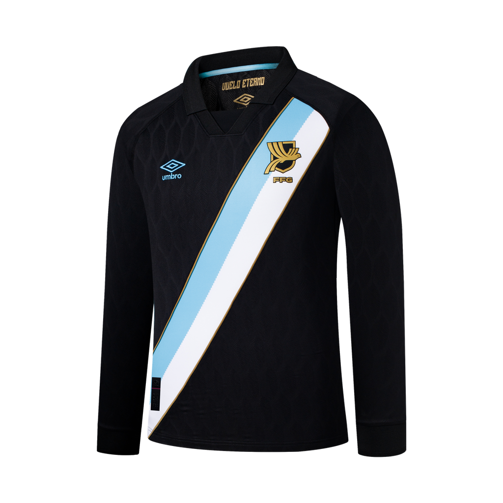 Umbro Guatemala Men's Long Sleeve Away Jersey 2026 - GUALS526102-BK1-UMBRO by Umbro | Available at Niky's Sports