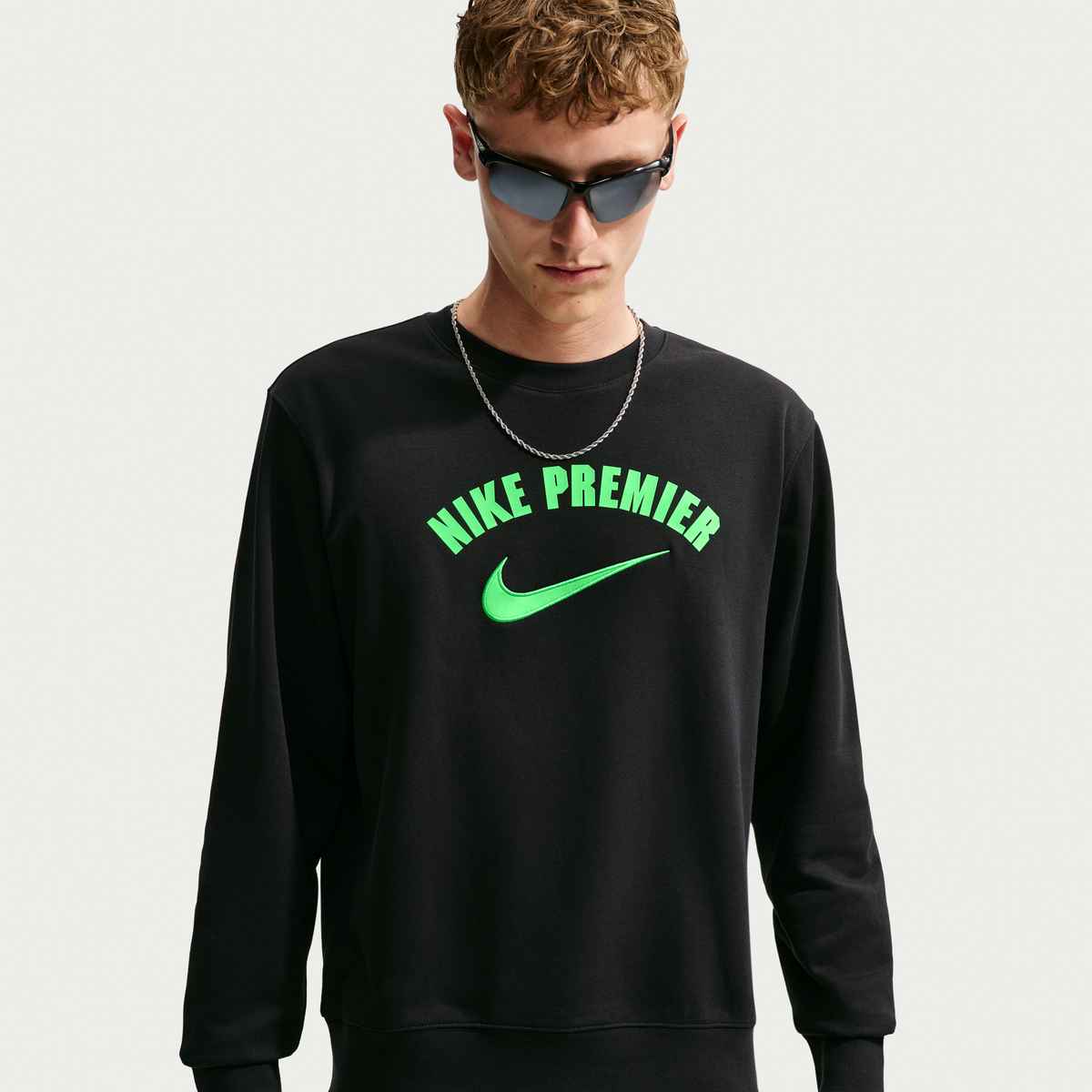 Nike Premier Men's Dri-FIT Soccer Fleece Crew - IR0600-010 by NIKE | Available at Niky's Sports