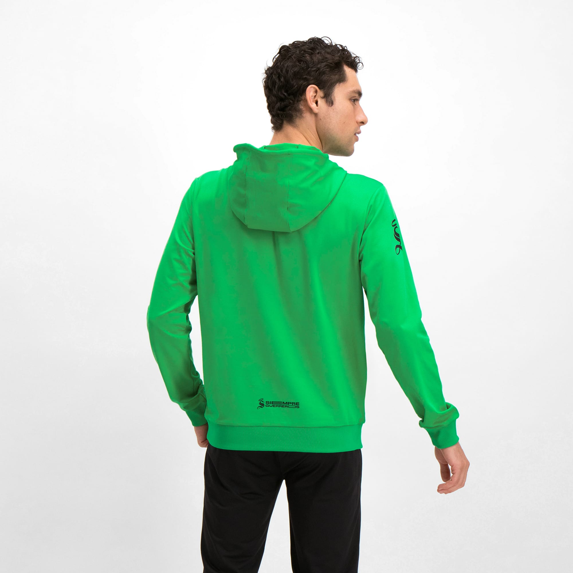 Charly Men's Santos Hoodie Green - 5006111-CHARLY by Charly | Available at Niky's Sports