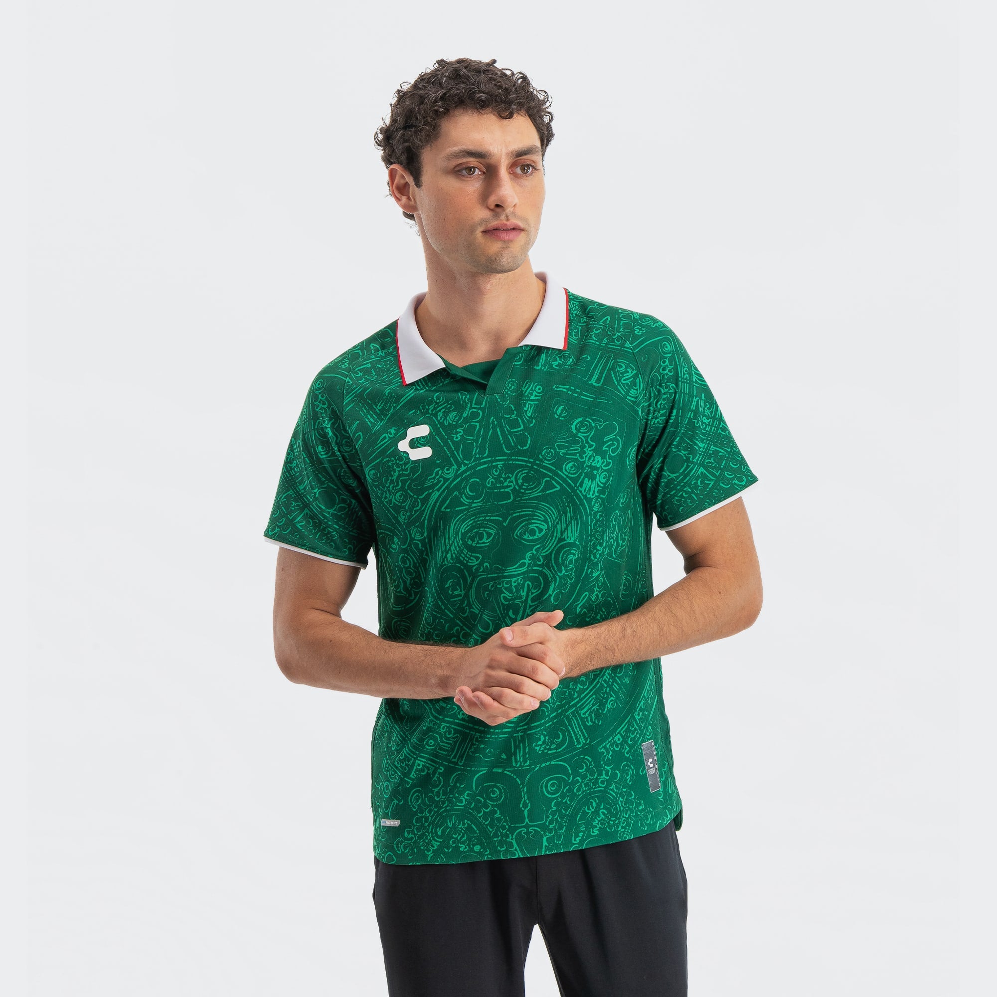 Charly Mexico Aztec Heritage Green Jersey Special Edition - 5020066.300-CHARLY by Charly | Available at Niky's Sports