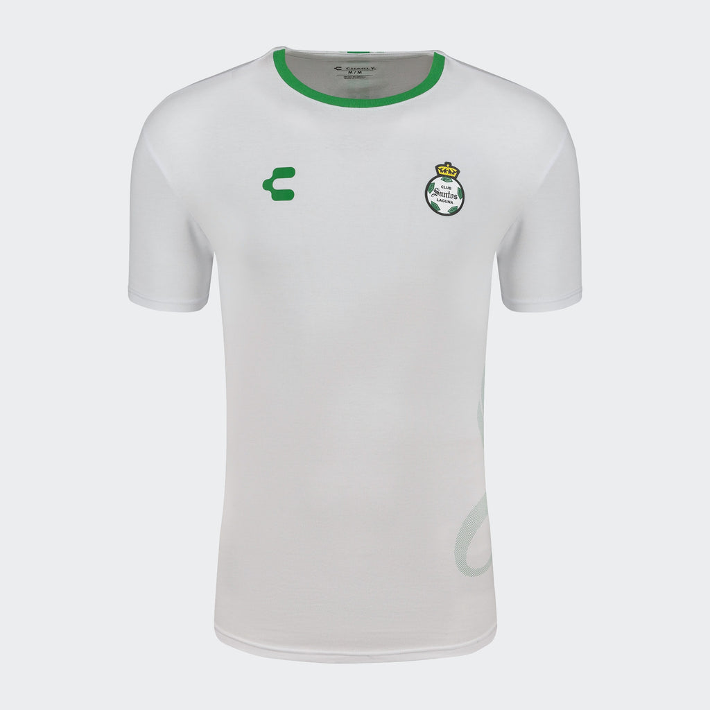 Charly Santos Tee - White - 5095170-WHT-CHARLY by Charly | Available at Niky's Sports