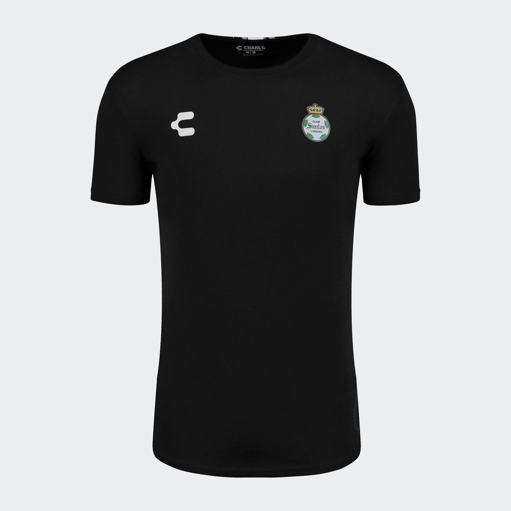 Charly Santos Tee - Black - 5095170-BLK-CHARLY by Charly | Available at Niky's Sports