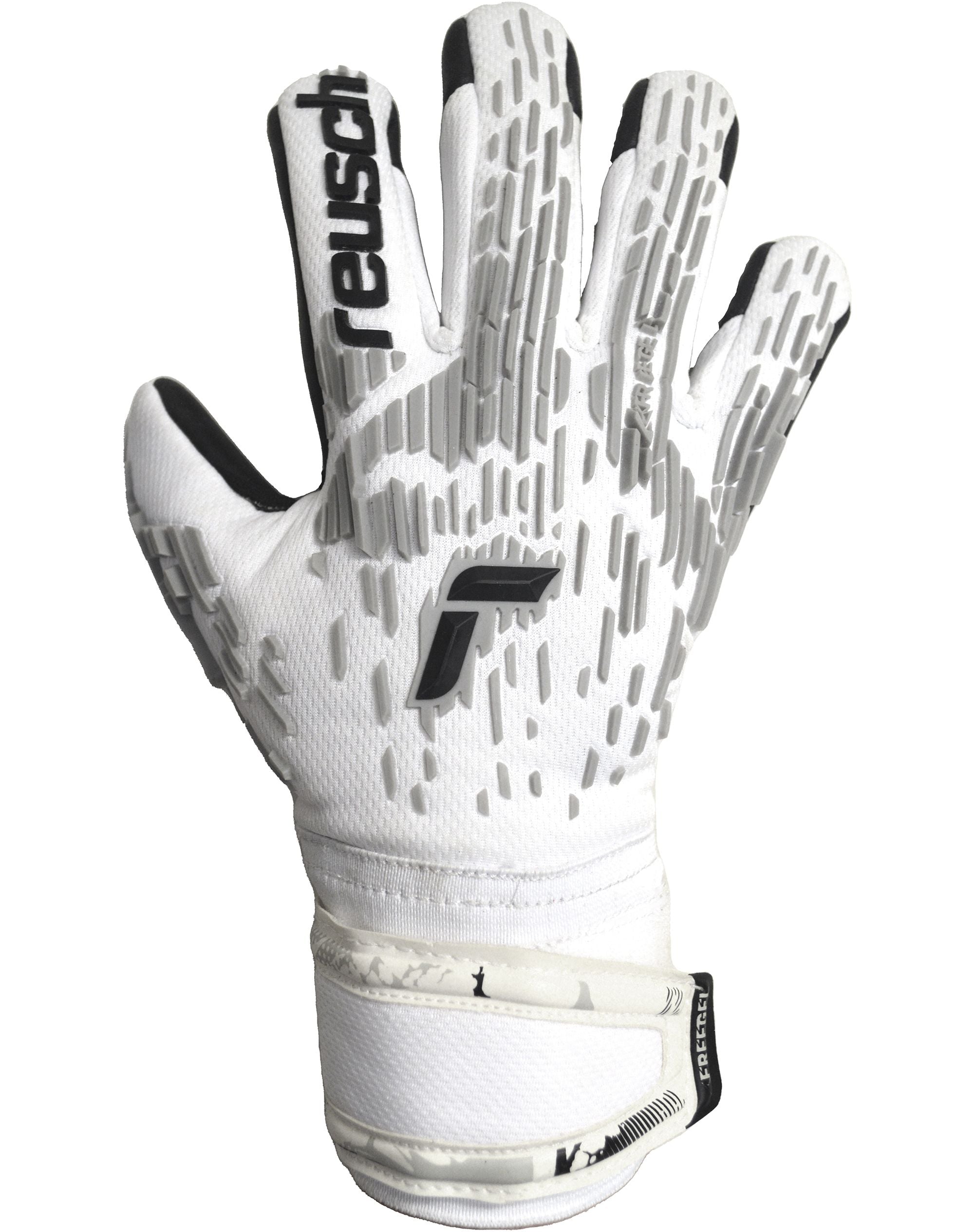 Reusch Attrakt Freegel Silver Finger Support Goalkeeper Gloves - 5360230-REUSCH by Reusch | Available at Niky's Sports