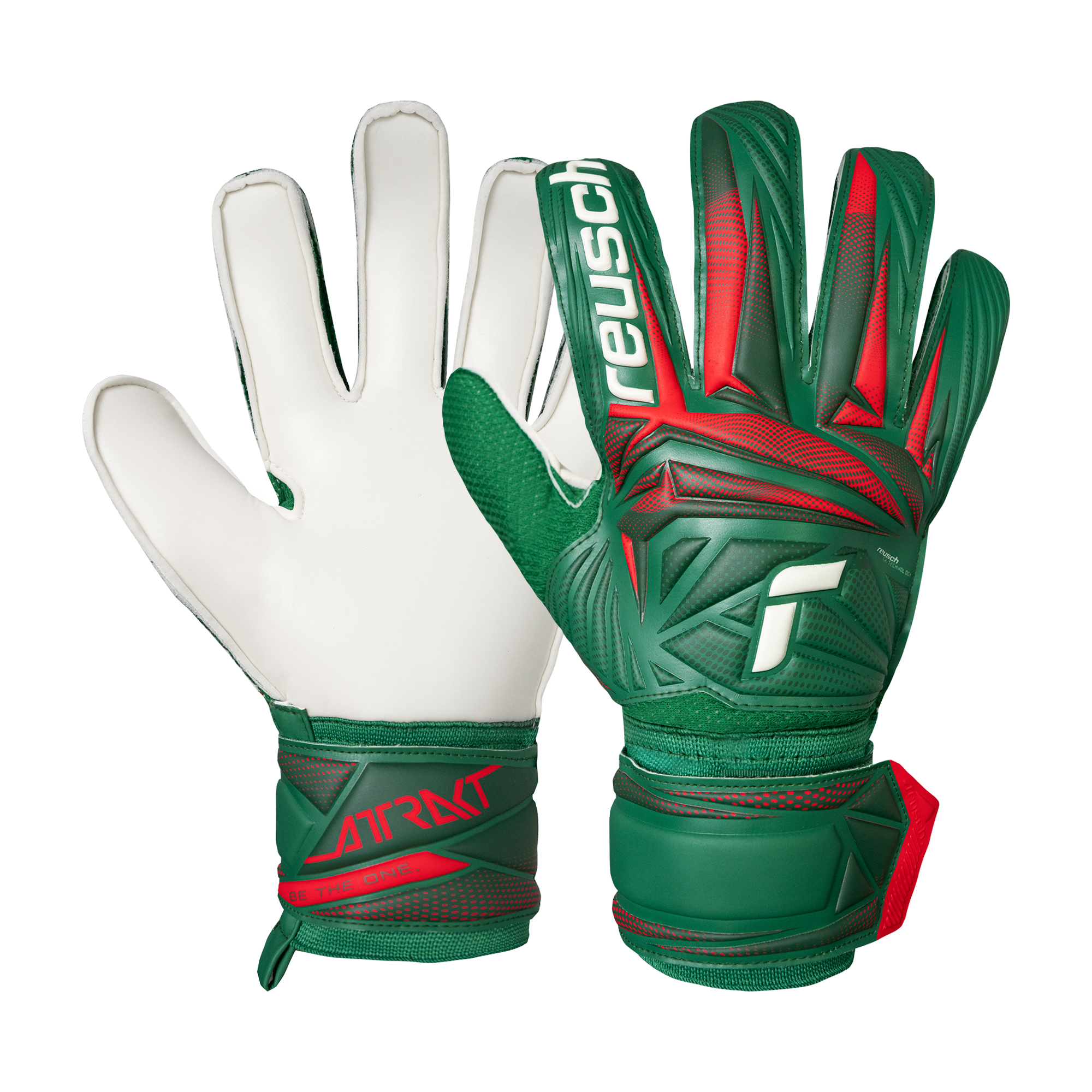 Reusch Attrakt Solid Junior Mexico Colors Goalkeeper Gloves - 5672516-5248-REUSCH by Reusch | Available at Niky's Sports