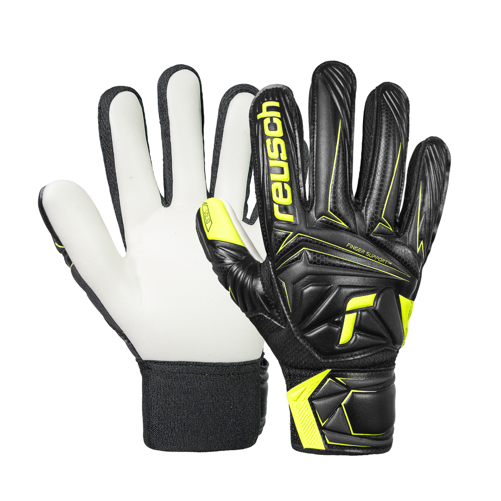 Reusch Attrakt Starter Solid Finger Support Junior Goalkeeper Gloves - 5672511-7752-REUSCH by Reusch | Available at Niky's Sports