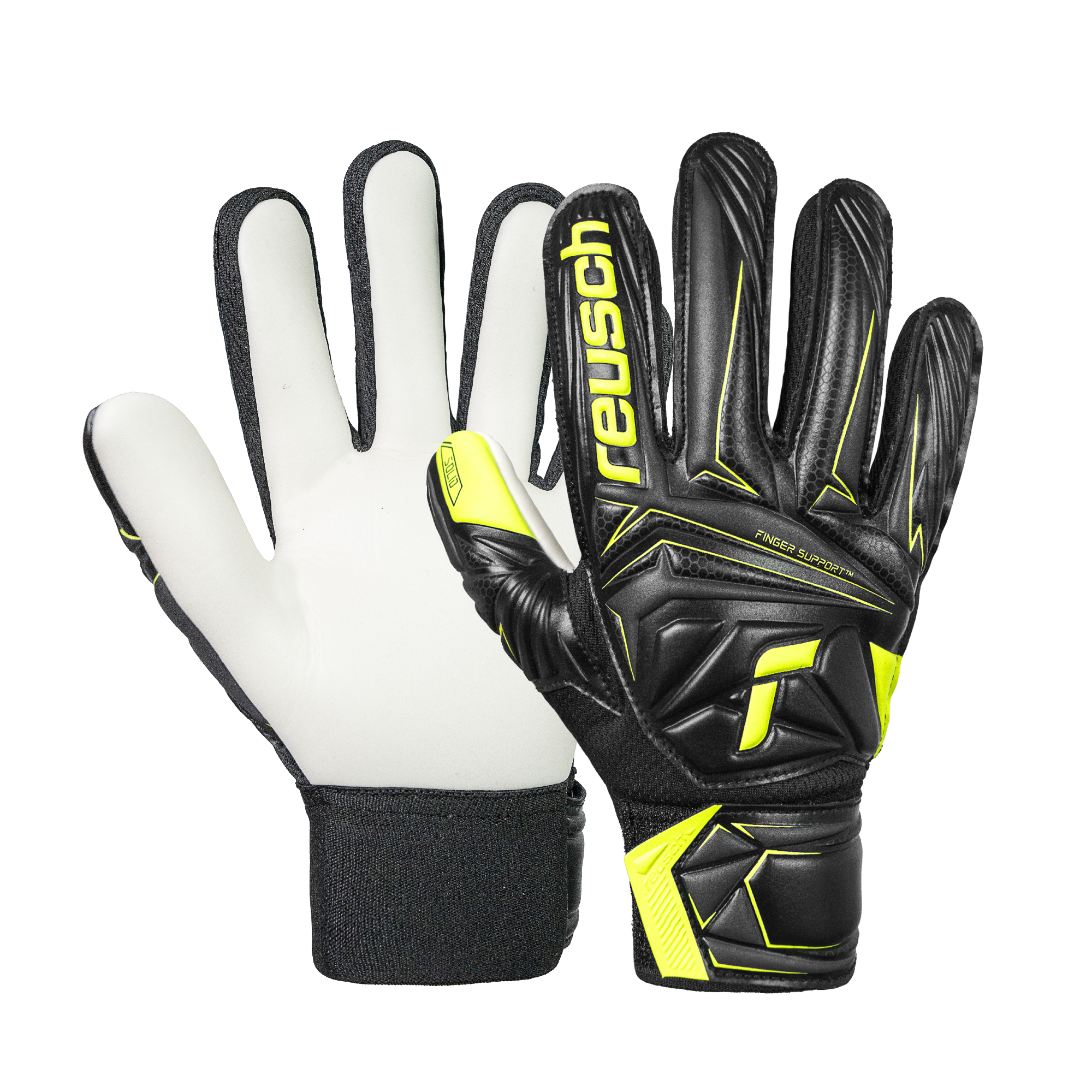 Reusch Attrakt Starter Solid Finger Support Junior Goalkeeper Gloves - 5672511-7752-REUSCH by Reusch | Available at Niky's Sports