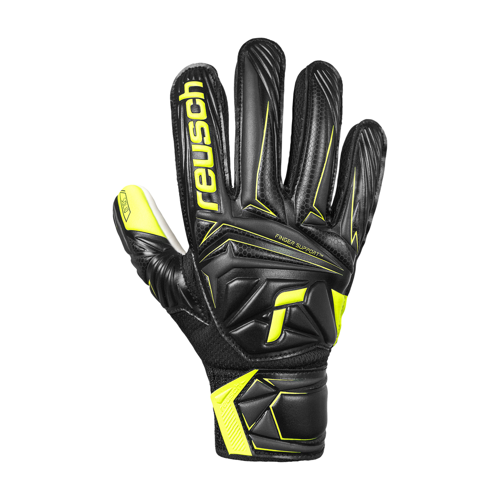 Reusch Attrakt Starter Solid Finger Support Junior Goalkeeper Gloves - 5672511-7752-REUSCH by Reusch | Available at Niky's Sports