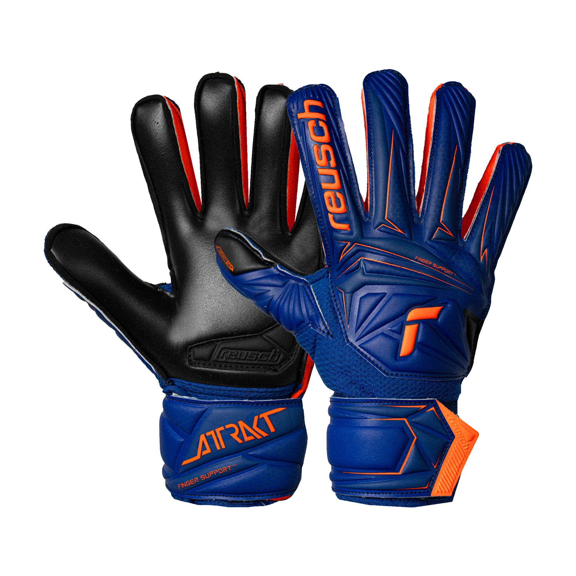 Reusch Attrakt Infinity Finger Support Junior Goalkeeper Gloves - 5672710-4127-REUSCH by Reusch | Available at Niky's Sports