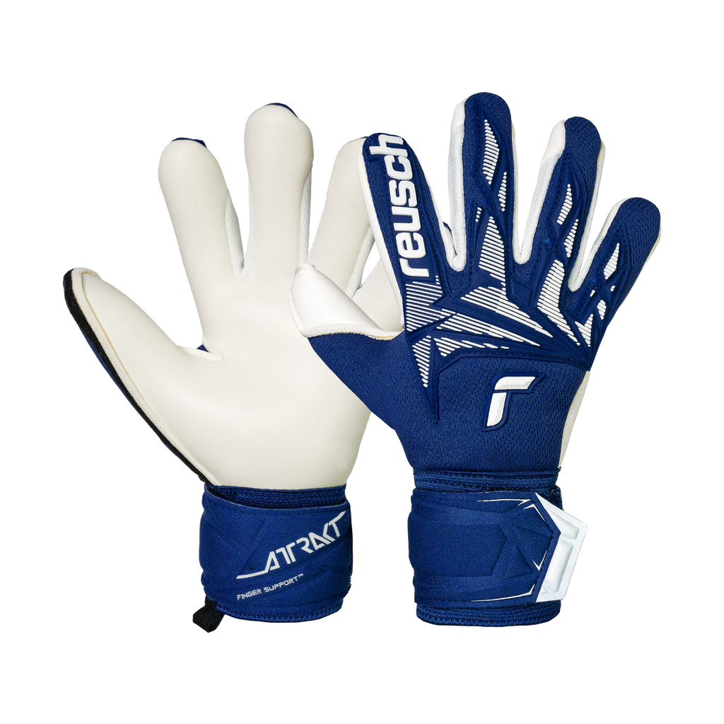 Reusch Attrakt Freegel Gold X Finger Support Junior Goalkeeper Gloves - 5672960-4414-REUSCH by Reusch | Available at Niky's Sports