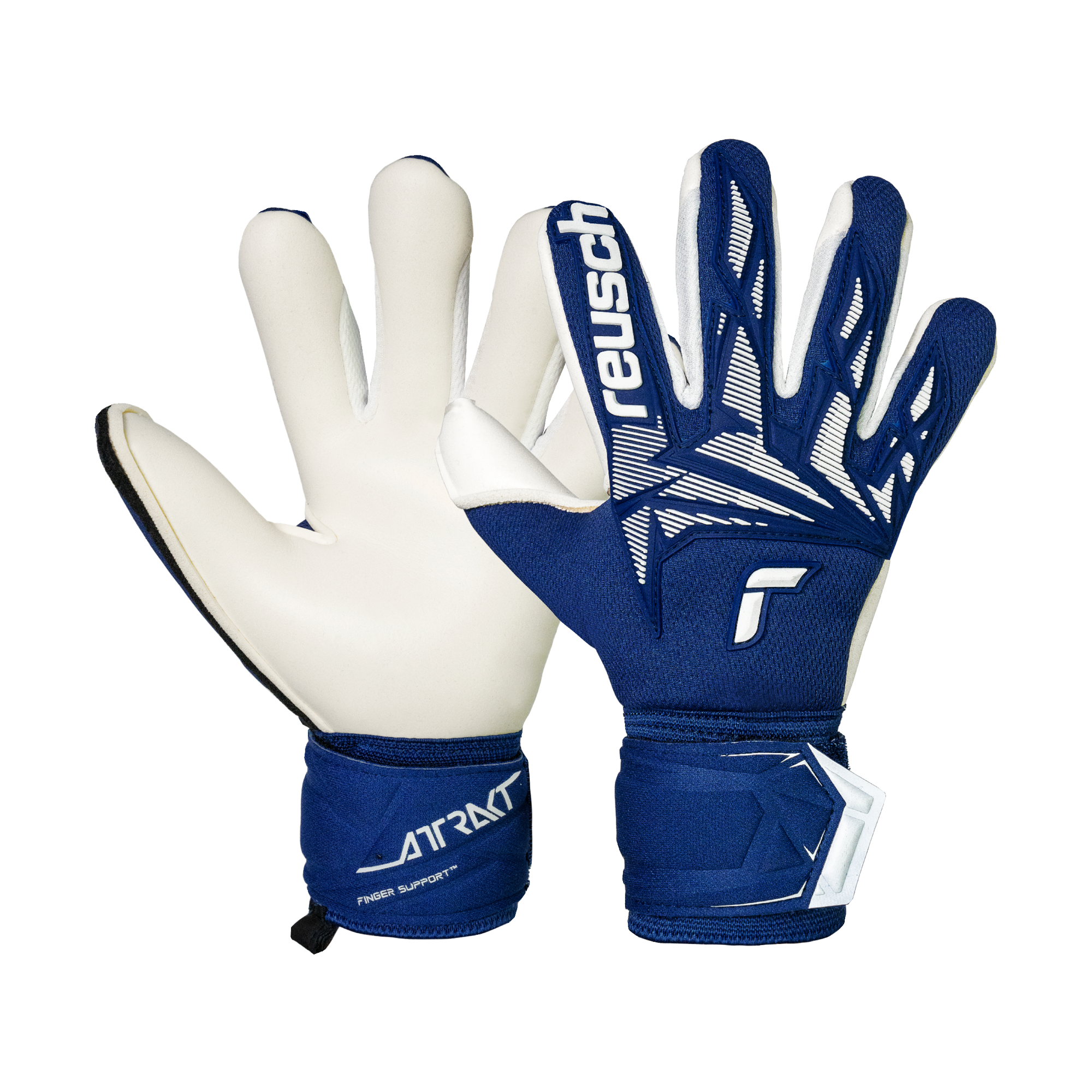 Reusch Attrakt Freegel Gold X Finger Support Junior Goalkeeper Gloves - 5672960-4414-REUSCH by Reusch | Available at Niky's Sports