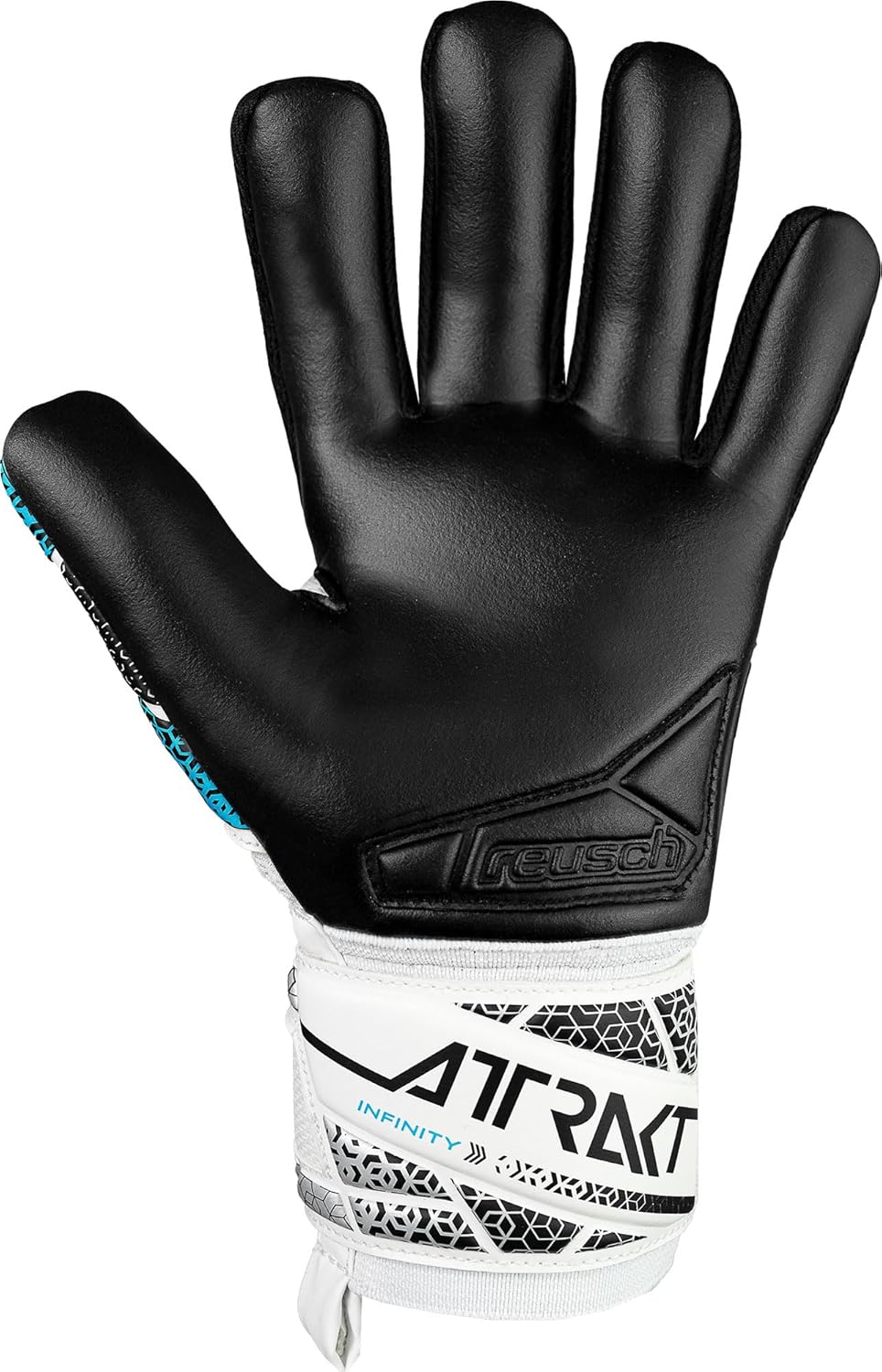 Reusch Attrakt Silver NC Finger Support Goalkeeper Glove - 5560250-REUSCH by Reusch | Available at Niky's Sports