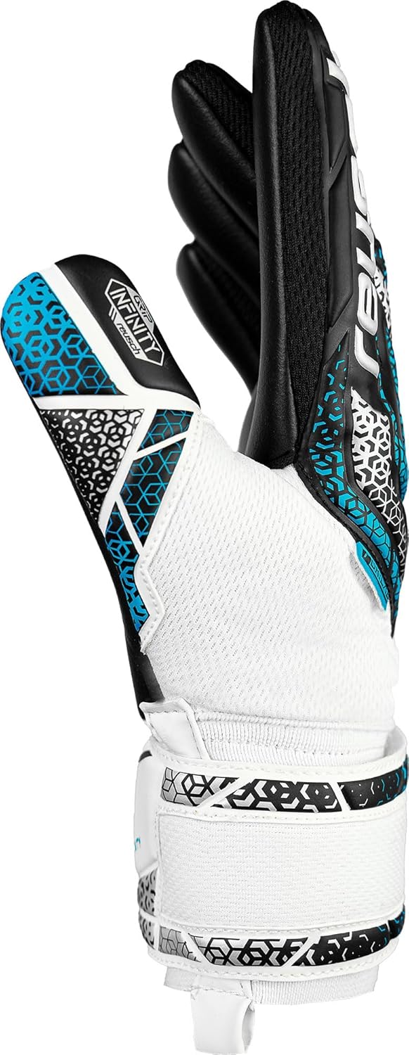 Reusch Attrakt Silver NC Finger Support Goalkeeper Glove - 5560250-REUSCH by Reusch | Available at Niky's Sports