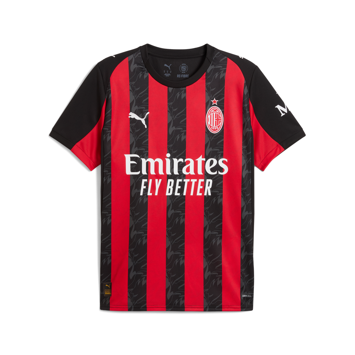 Puma AC Milan Men's Home Replica Short Sleeve Jersey 25/26 - 779962-01-PUMA by Puma | Available at Niky's Sports