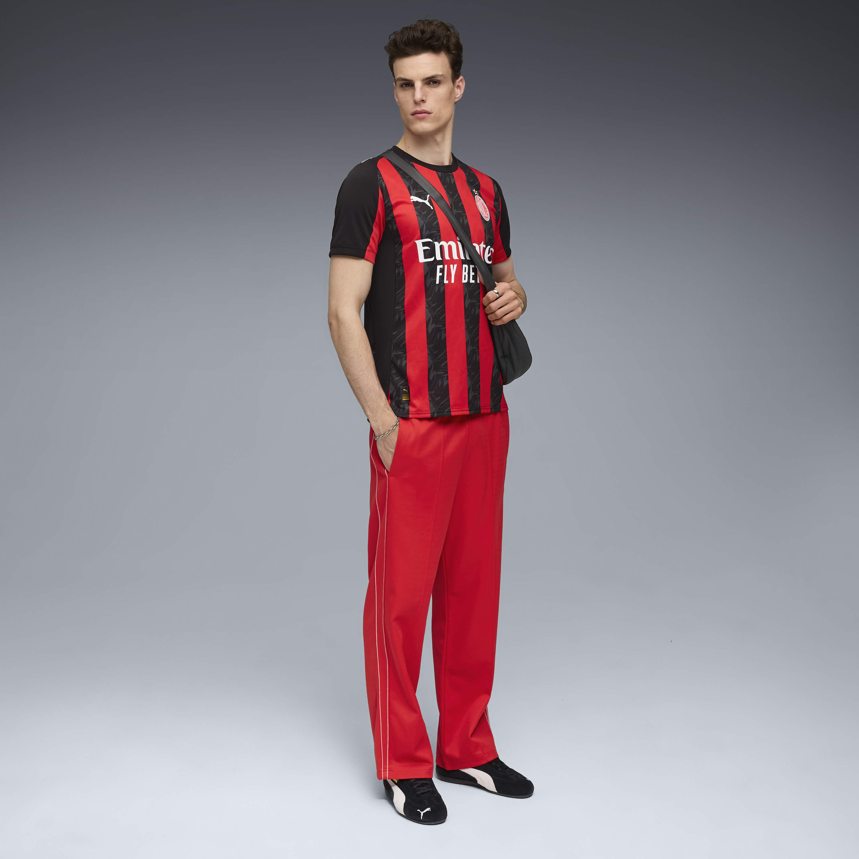 Puma AC Milan Men's Home Replica Short Sleeve Jersey 25/26 - 779962-01-PUMA by Puma | Available at Niky's Sports