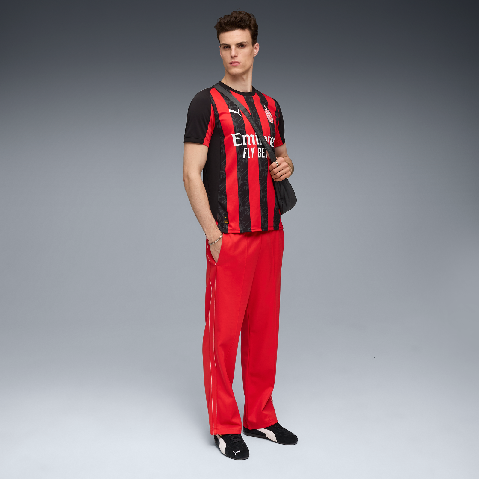 Puma AC Milan Men's Home Replica Short Sleeve Jersey 25/26 - 779962-01-PUMA by Puma | Available at Niky's Sports