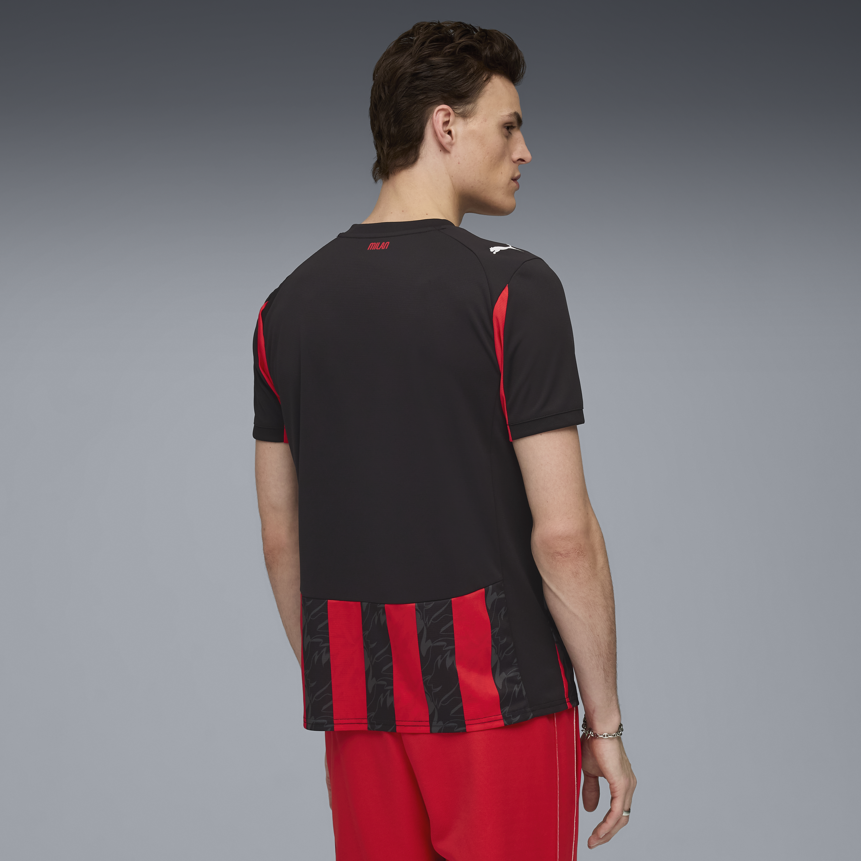 Puma AC Milan Men's Home Replica Short Sleeve Jersey 25/26 - 779962-01-PUMA by Puma | Available at Niky's Sports