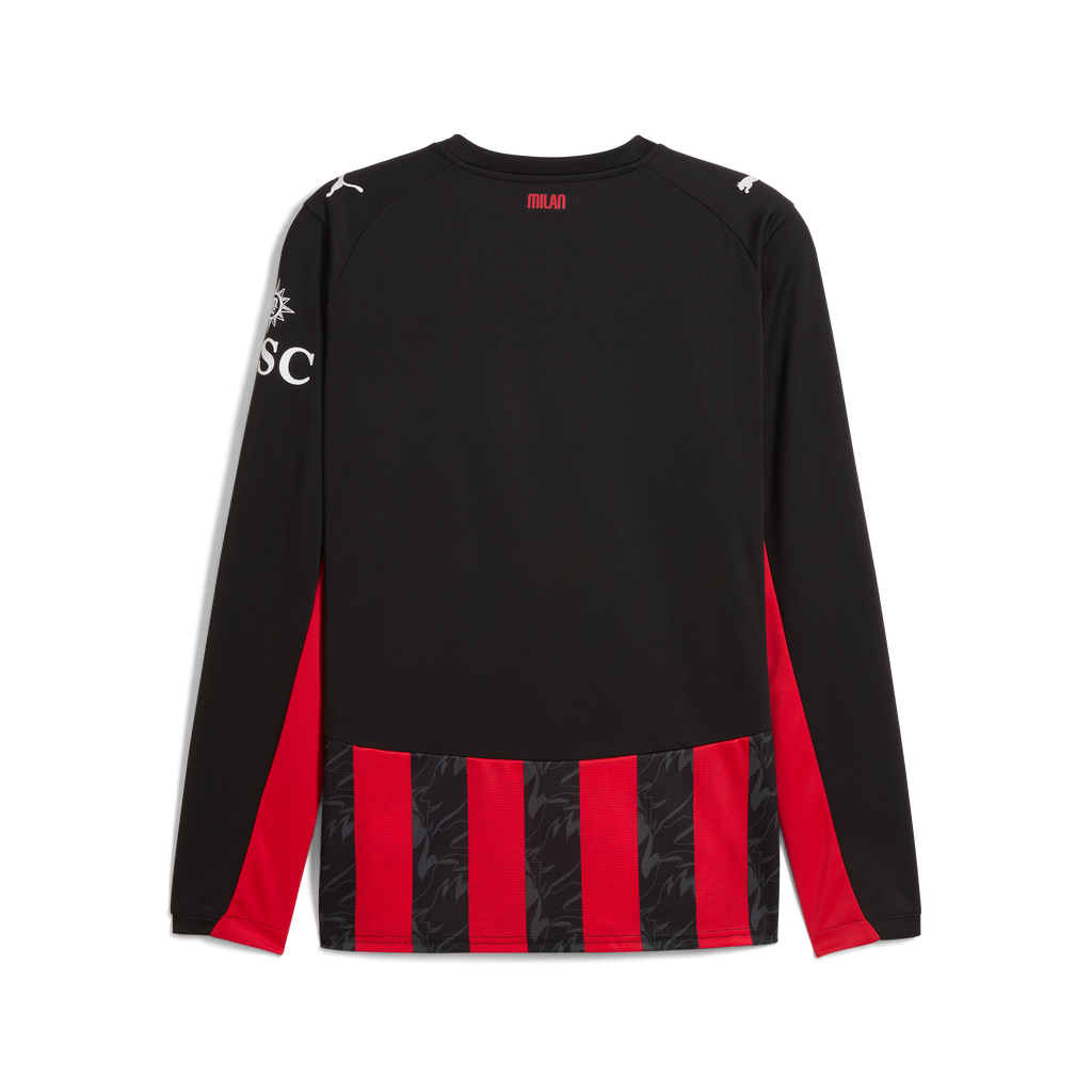 Puma AC Milan Men's Home Replica Long Sleeve Jersey 25/26 - 779963-01-PUMA by Puma | Available at Niky's Sports