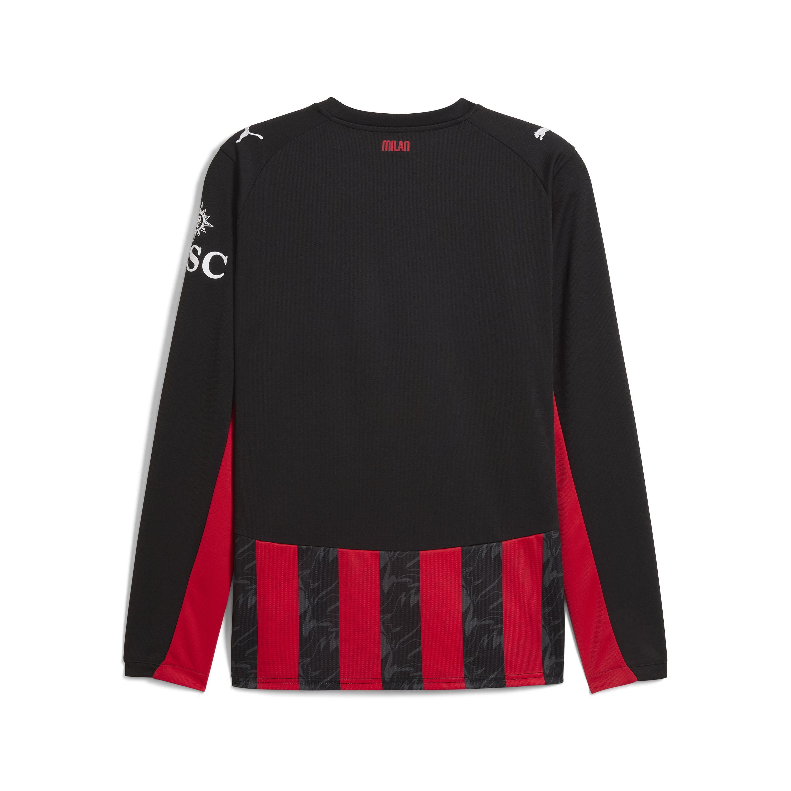Puma AC Milan Men's Home Replica Long Sleeve Jersey 25/26 - 779963-01-PUMA by Puma | Available at Niky's Sports