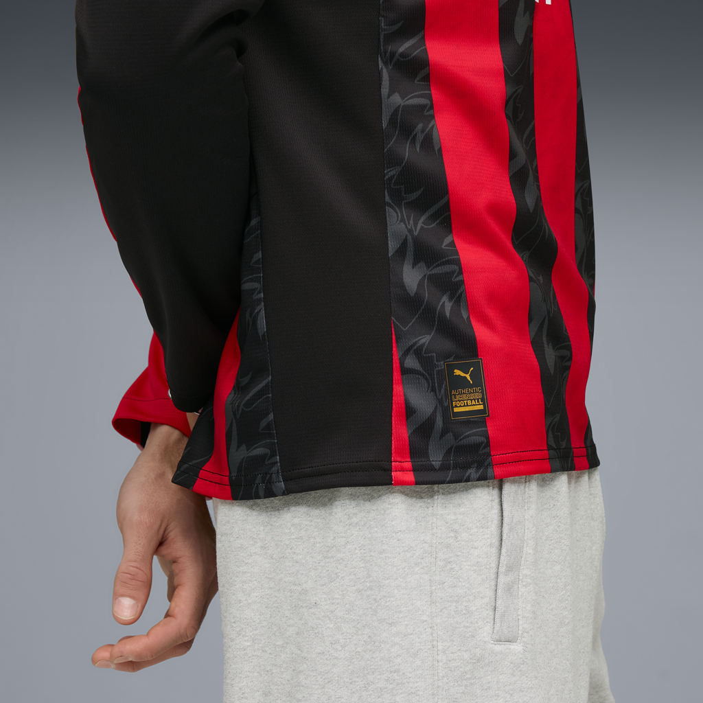 Puma AC Milan Men's Home Replica Long Sleeve Jersey 25/26 - 779963-01-PUMA by Puma | Available at Niky's Sports