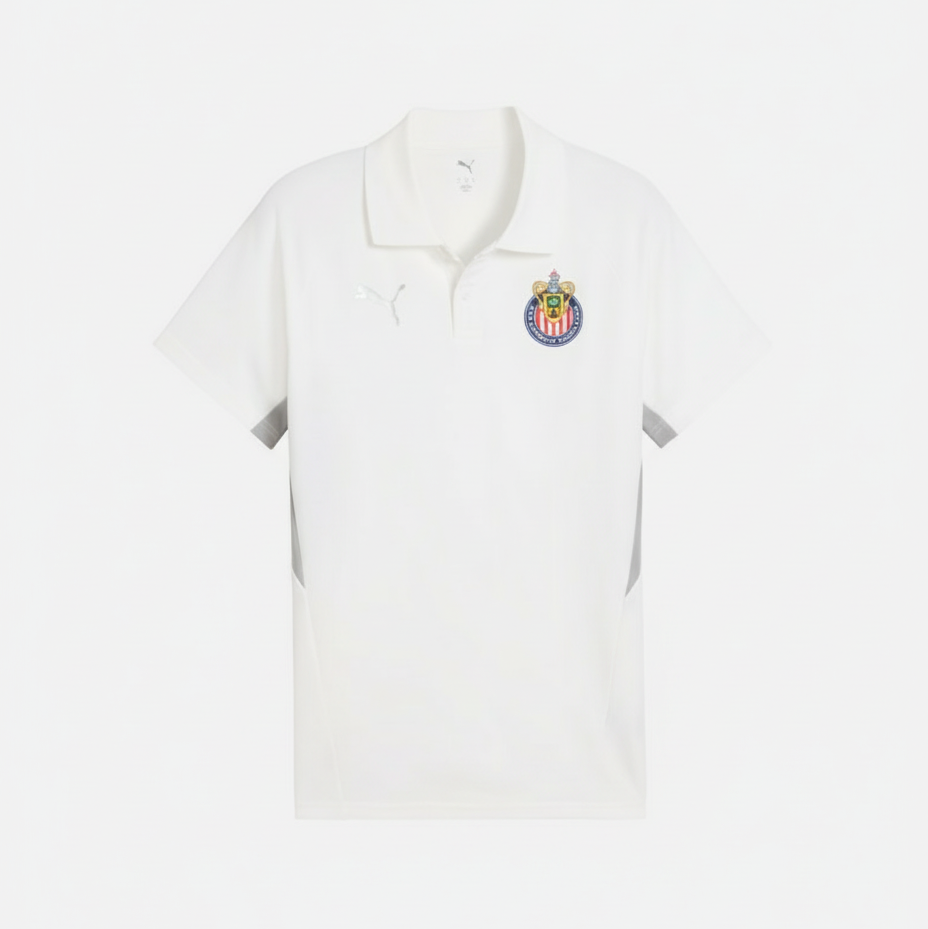 Puma Chivas Evostripe Polo - Men's White - 782112-03-PUMA by Puma | Available at Niky's Sports
