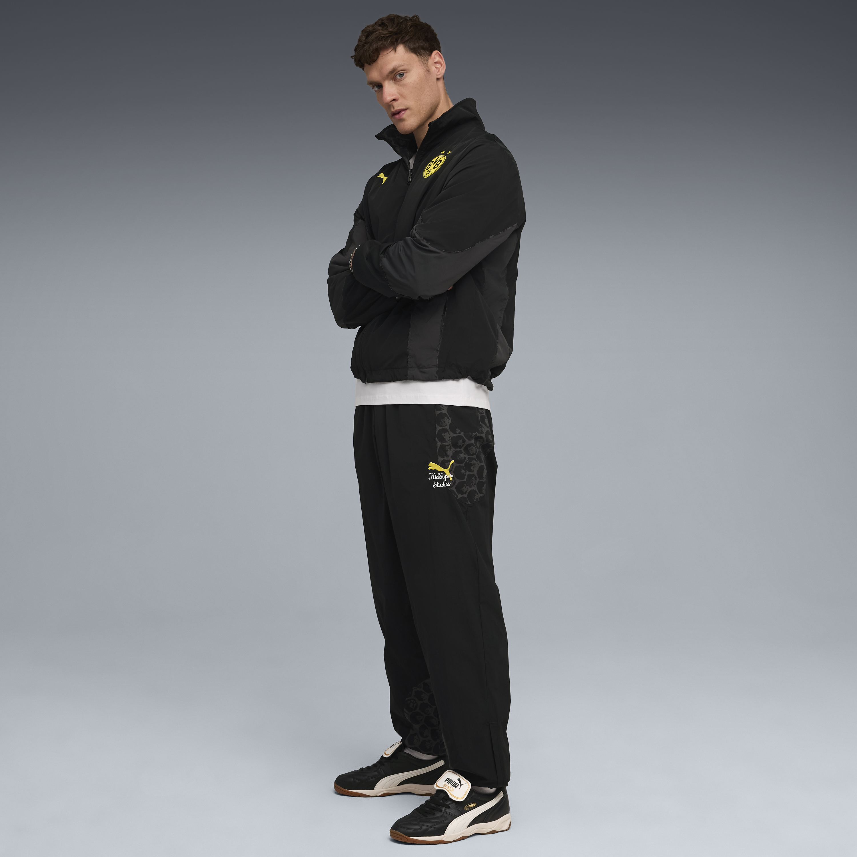 Puma Kidsuper Borussia Dortmund Men's Reversible Jacket - 782757-03-PUMA by Puma | Available at Niky's Sports
