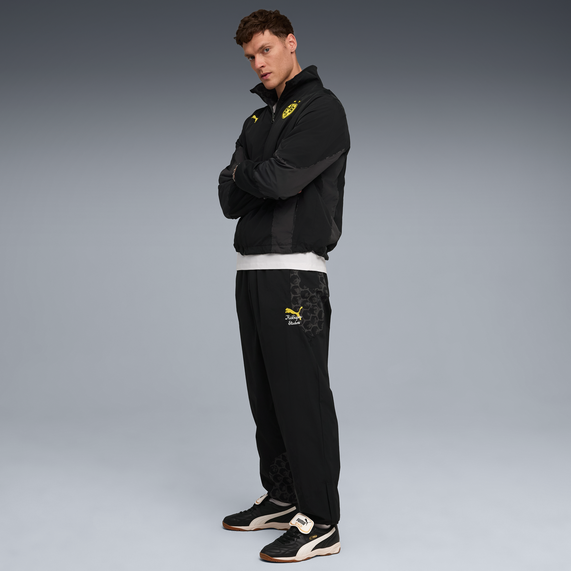 Puma Kidsuper Borussia Dortmund Men's Reversible Jacket - 782757-03-PUMA by Puma | Available at Niky's Sports