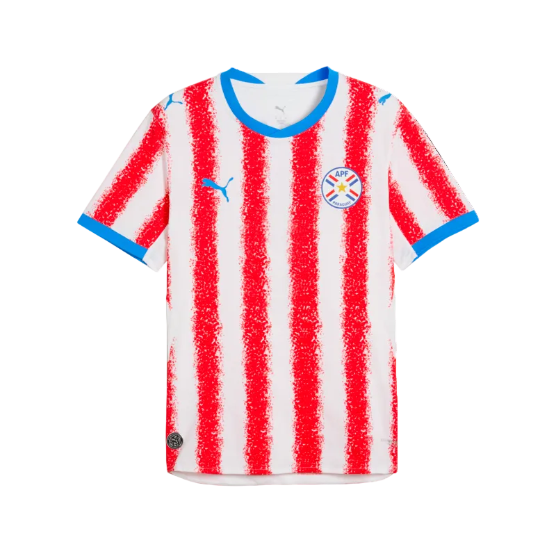 Puma Paraguay 26 Authentic Home Men's Soccer Jersey - 783301-01-PUMA by Puma | Available at Niky's Sports