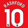 EPL Rashford 23/24 White OFFICIAL NAME AND NUMBER SET