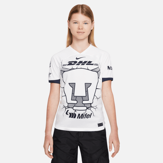 Nike Pumas UNAM 2023/24 Stadium Home Big Kids' Dri-FIT Soccer Jersey