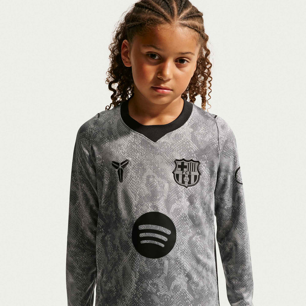 NIKE FC Barcelona 2026/27 Stadium Goalkeeper Away Big Kids' Kobe Dri-FIT Soccer Replica Jersey