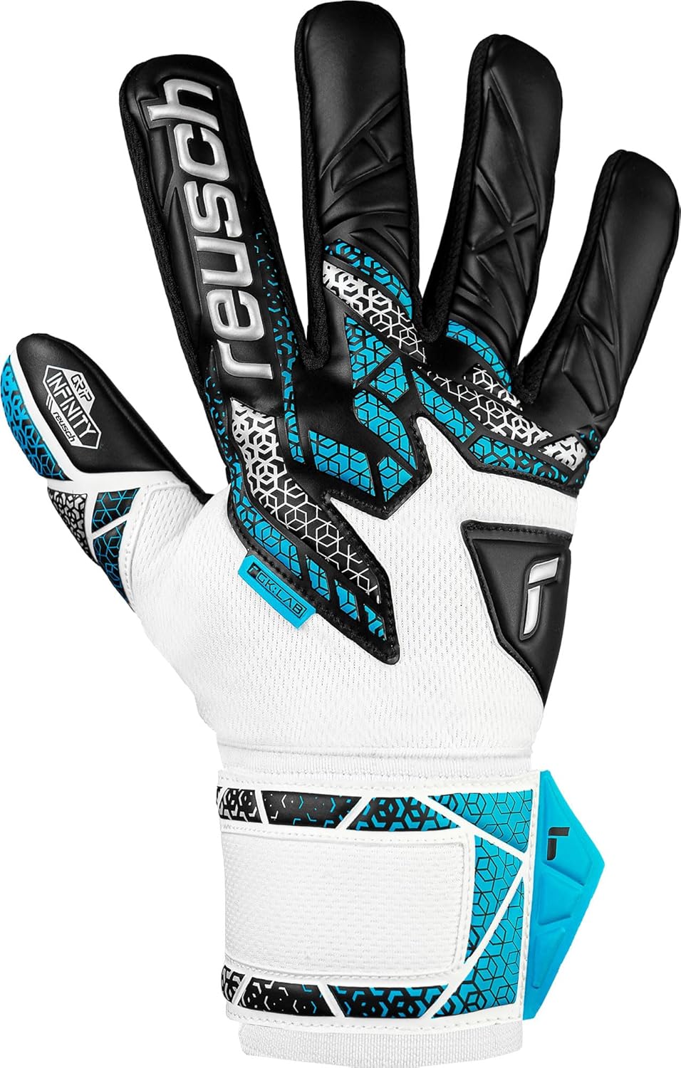 Reusch Attrakt Silver NC Finger Support Goalkeeper Glove - 5560250-REUSCH by Reusch | Available at Niky's Sports
