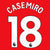 EPL Casemiro 23/24 White OFFICIAL NAME AND NUMBER SET