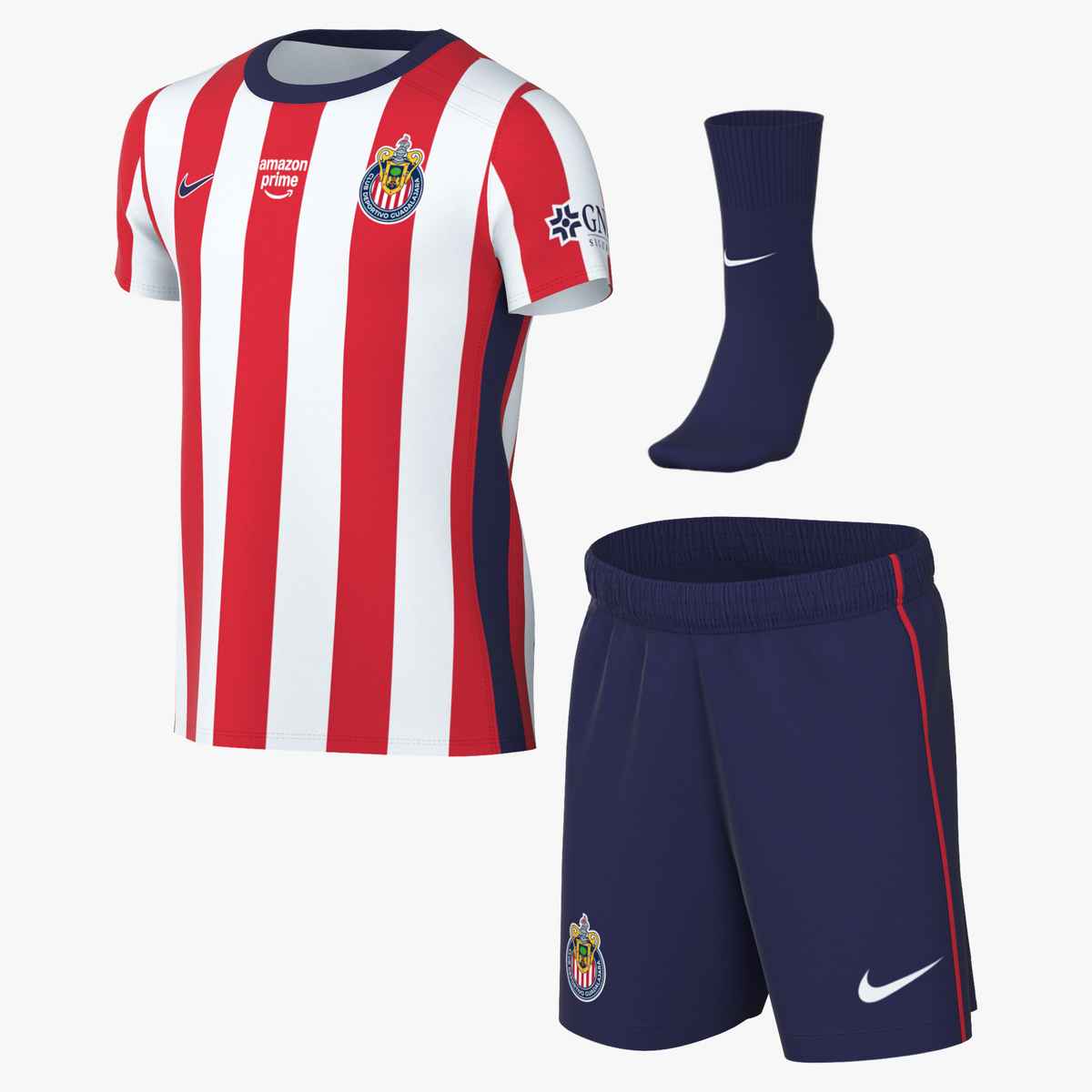 Nike C.D. Guadalajara 2026/27 Stadium Home Baby/Toddler Nike Soccer Replica 3-Piece Kit