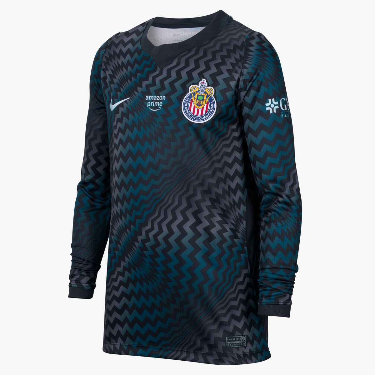 NIKE C.D. Guadalajara 26/27 Stadium Goalkeeper Big Kids' Nike Dri-FIT Soccer Replica Jersey