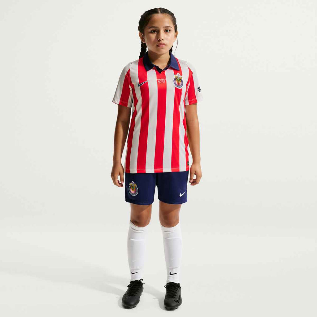 NIKE C.D. C.D. Guadalajara 2026/27 Stadium Home Big Kids' Nike Dri-FIT Soccer Replica Jersey