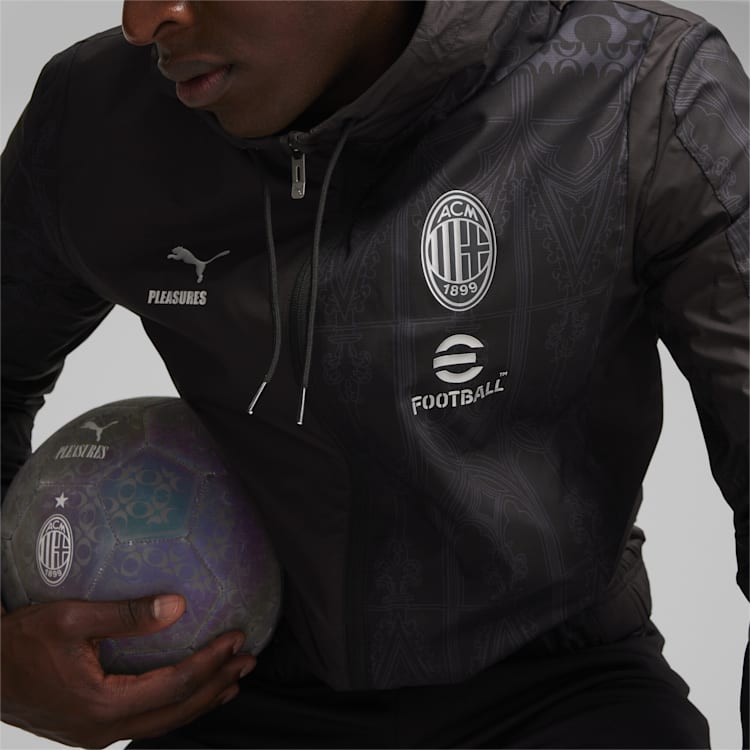 Puma AC Milan X Pleasures Jacket - 776092-01-PUMA by Puma | Available at Niky's Sports