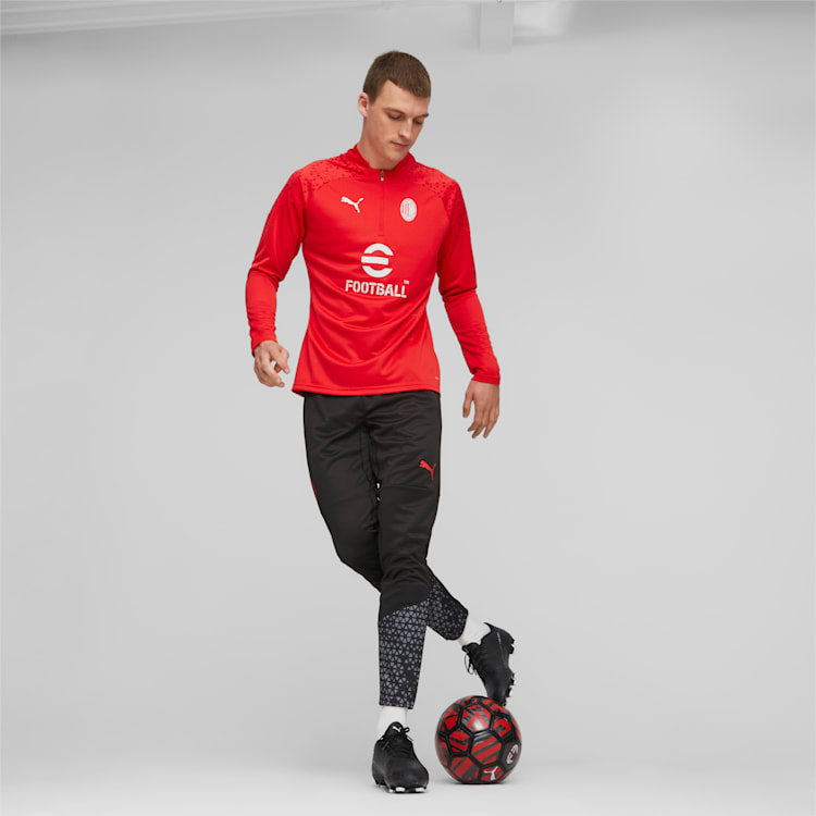 Puma AC Milan 1/4 Zip Top - 772241-12-PUMA by Puma | Available at Niky's Sports