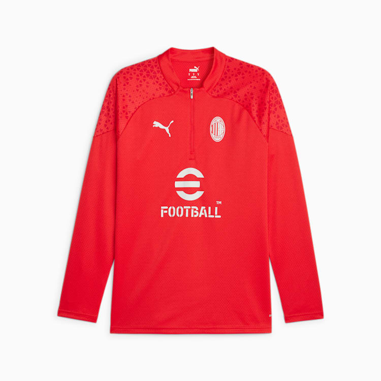 Puma AC Milan 1/4 Zip Top - 772241-12-PUMA by Puma | Available at Niky's Sports