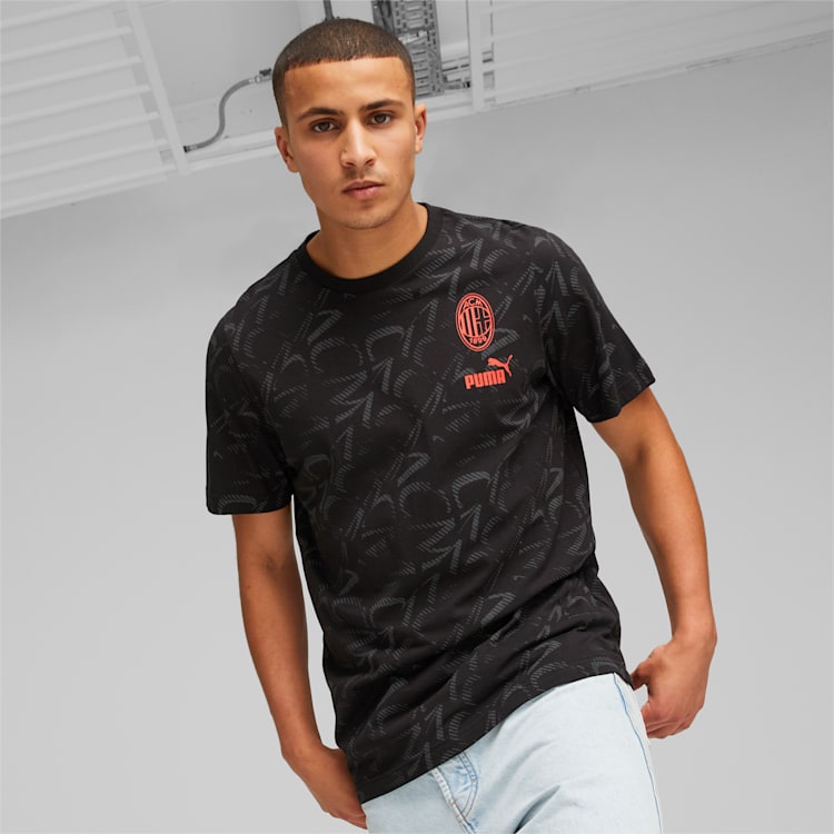 Puma AC Milan Core Tee - 772317-04-PUMA by Puma | Available at Niky&#39;s Sports
