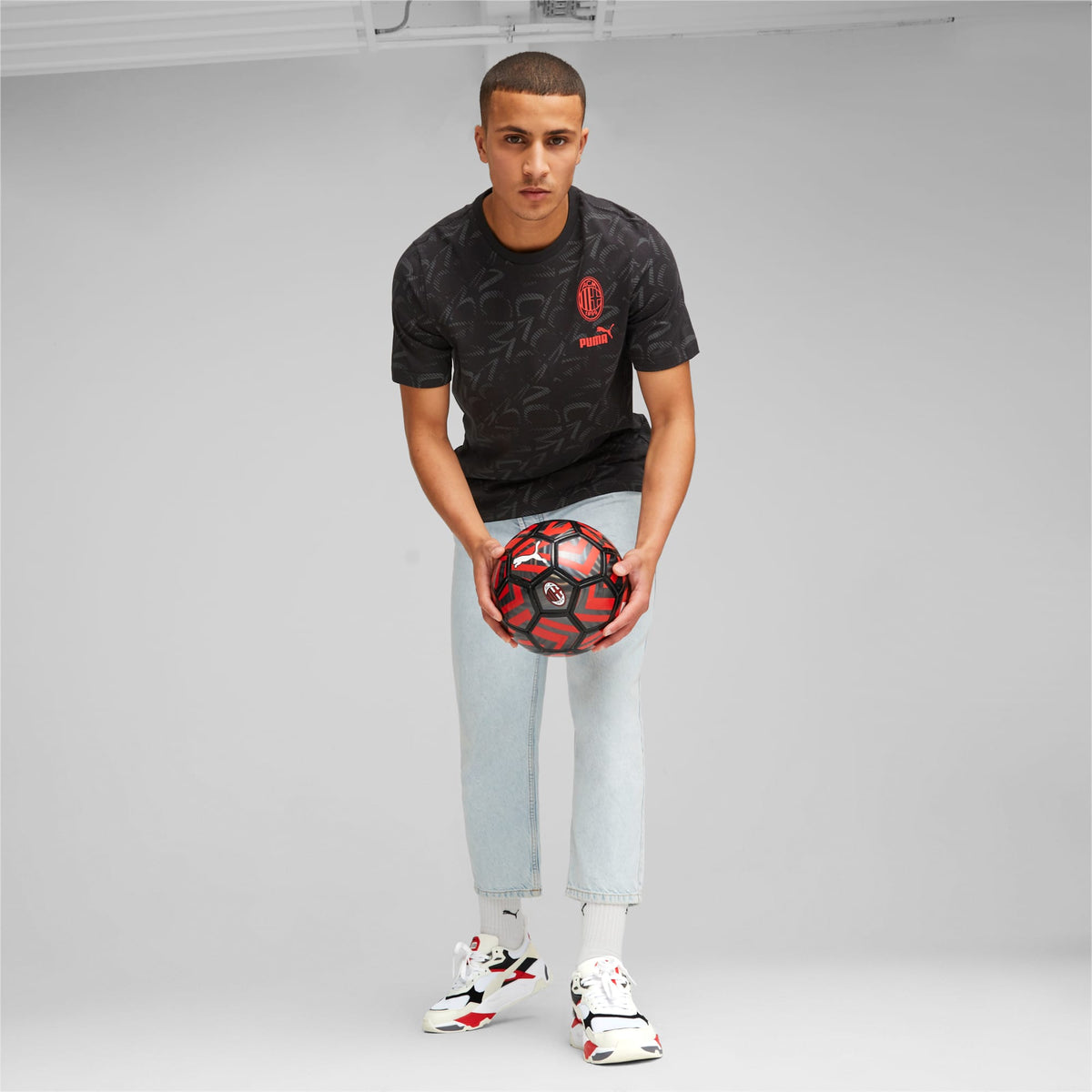 Puma AC Milan Core Tee - 772317-04-PUMA by Puma | Available at Niky's Sports