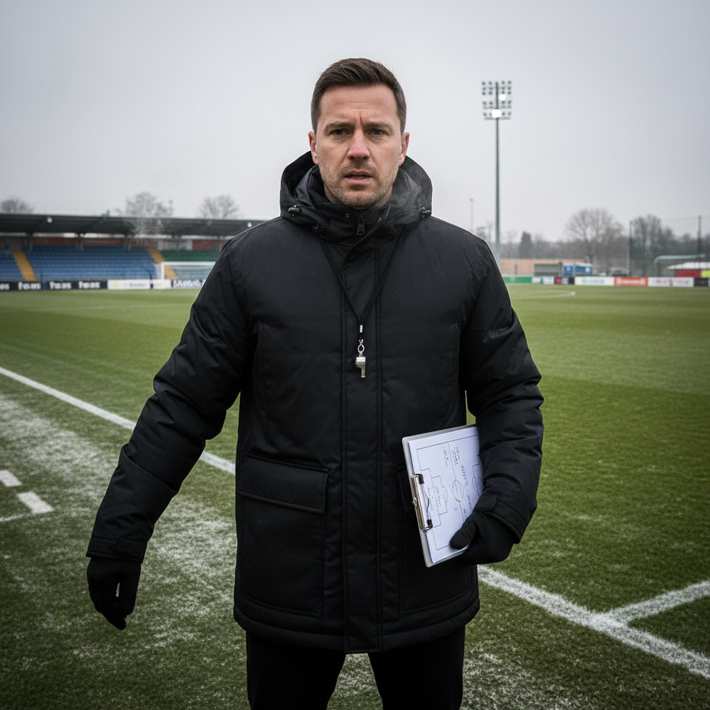 ADMIRAL Rival Padded Stadium Jacket BLACK MENS